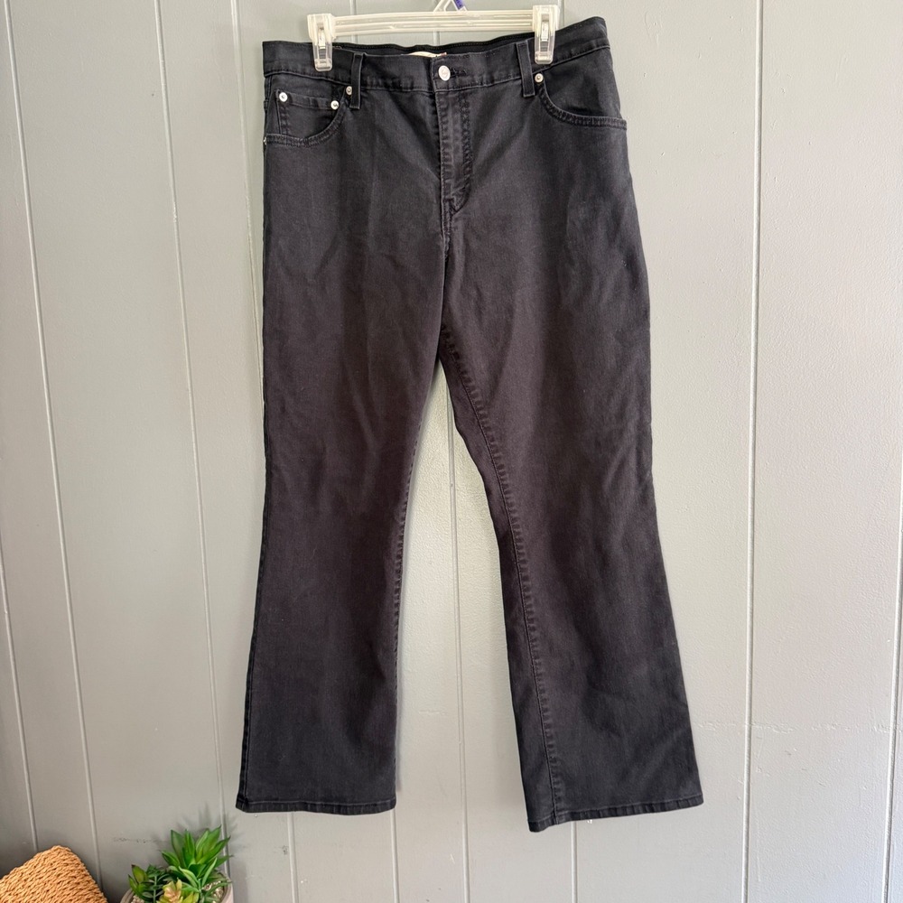 Levi's 550 Relaxed Bootcut Jeans Womens Black Faded 2006 Vintage Y2K Denim